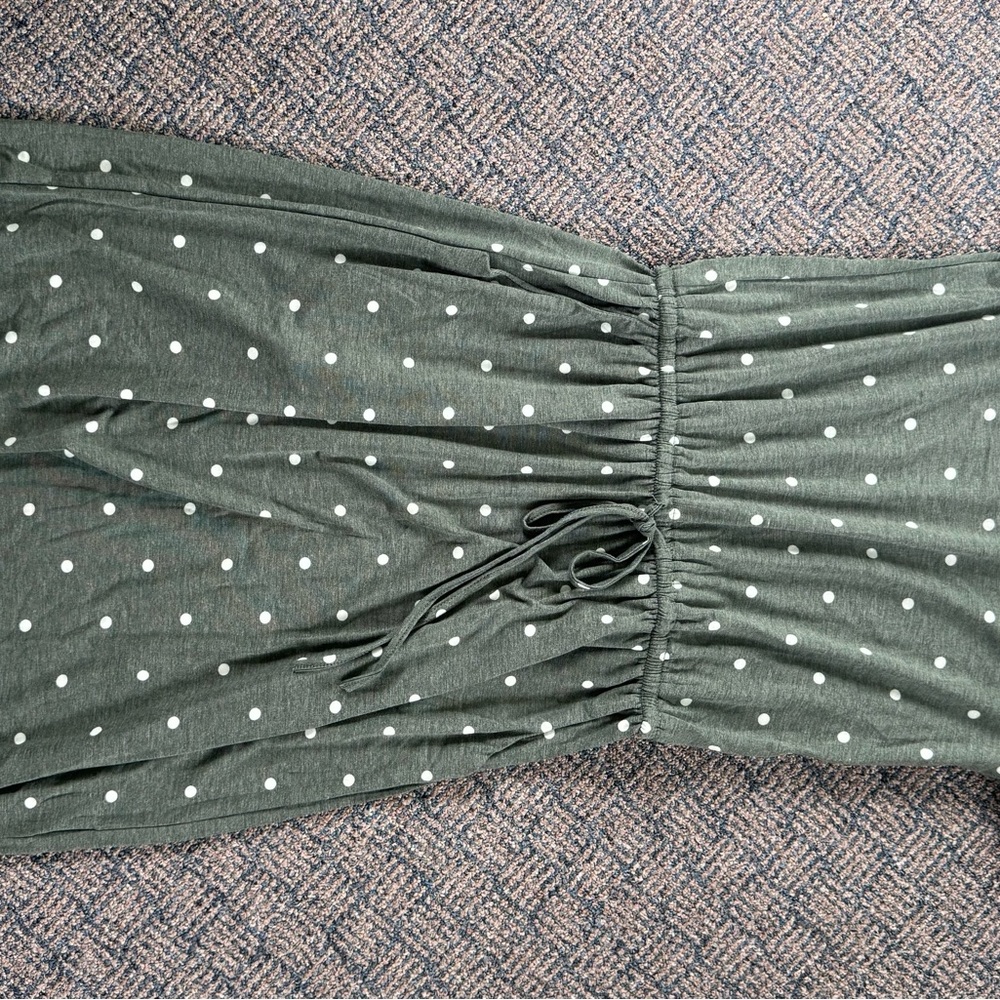 Polka Dot Green Dress